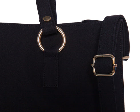 Panther tote bag nero dettaglio